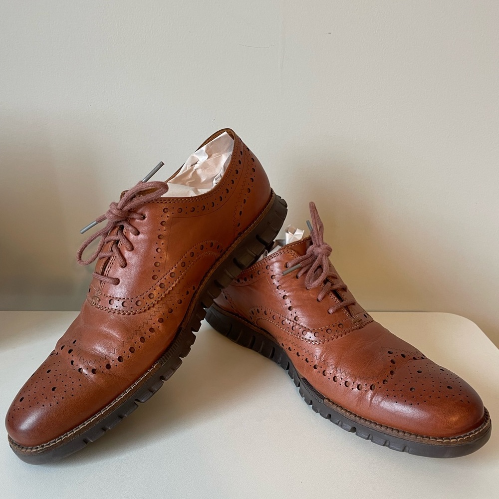 Cole Haan Men’s Zerogrand Wingtip Oxford Dress Shoes - Size 10
